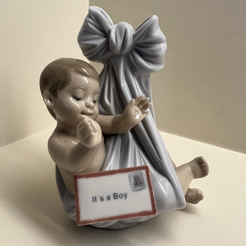 Lladro Ceramic Baby Figurine- It’s A Boy